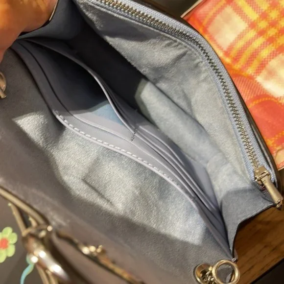 Coach Georgie Crossbody In Signature Canvas Light Khaki / Marble Blue - Picture 10 of 15